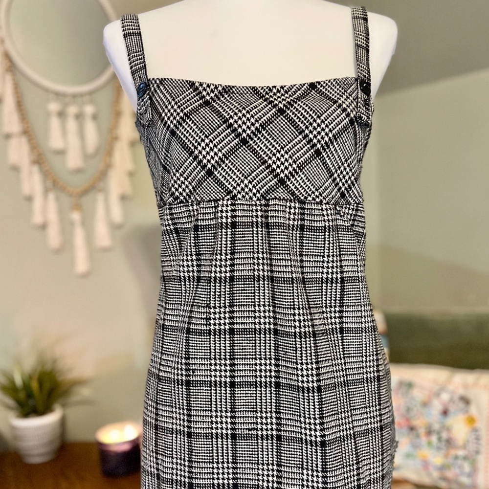 VINTAGE BABY-DOLL PLAID DRESS